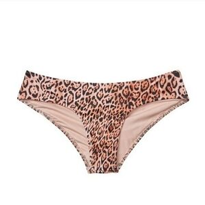 VICTORIA'S SECRET natural leopard swim bikini bottom